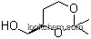 Molecular Structure of 136522-85-5 ((R)-2,2-Dimethyl-1,3-dioxane-4-methanol)